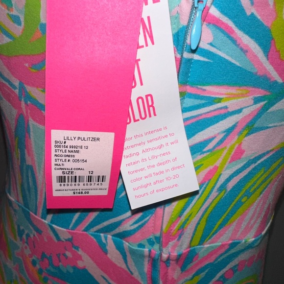NWT Lilly Pulitzer -Style Ricci dress size 12 - Picture 5 of 5
